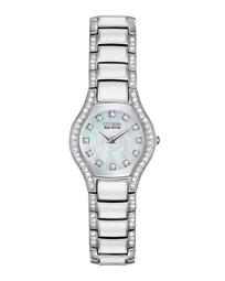 22mm Eco-Drive Bracelet Watch w/ Crystals