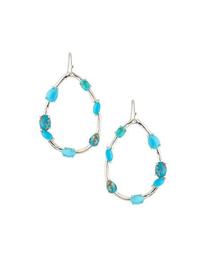 Rock Candy® Large Pear-Shaped Earrings with Mixed Stones in Turquoise
