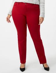 Plus Size Signature Fit Straight Sateen Jeans, Tall