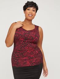 Curvy Collection Sweetheart Ruched Tank