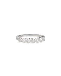 18k White Gold Diamond Multi-Bezel Ring, Size 6.75