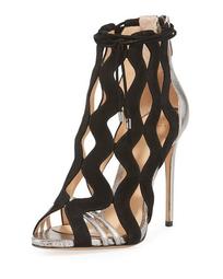 Loretta New Ankle-Tie Caged Sandals