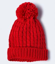 Solid Cable-Knit Hat