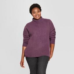 Women's Plus Size Mock Neck Pullover - Universal Thread™