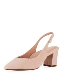 Marcy Suede Slingback Pumps