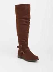 Brown Slouchy Over the Knee Boot (Wide Width & Wide to Extra Wide Calf)