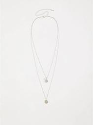 Silver-tone Libra Layer Necklace