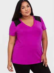 Pink Wicking Tech Jersey Active Tee