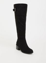 Black Block Heel Over-the-Knee Boot (Wide Width & Wide Calf)