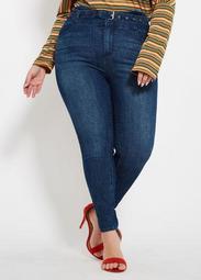 Belted Corset Skinny Jean