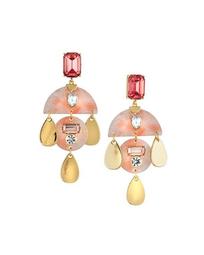 Multi-Drop Chandelier Earrings, Pink