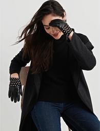 Dotted Haircalf Gloves