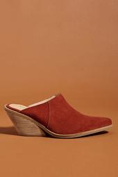 Anthropologie Suede Mules