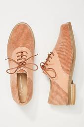 Anthropologie Corduroy Oxford Loafers