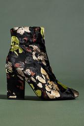 Chio Embossed Velvet Floral Boots