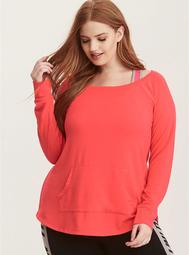 French Terry Off Shoulder Active Tunic