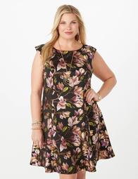 Dressbarn fit outlet and flare dress