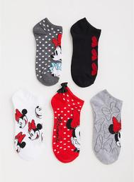 Disney Minnie Mouse No-Show Socks - Pack of 5