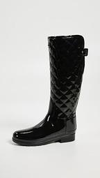Refined Gloss Quilt Tall Boots