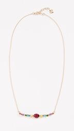 14K Semi Curved Bar Necklace