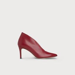 Corrina Red Leather Heel