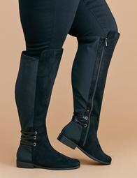 Over-the-Knee Corset-Back Boot