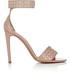 Studded Leather Ankle-Strap Sandals