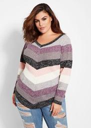 Striped Envelope Sweater
