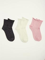 Lurex Ankle Sock Pack