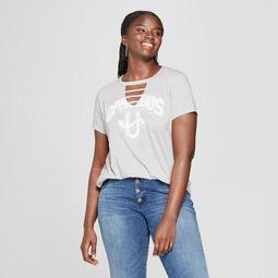 Women's Plus Size Short Sleeve Ophiuchus Graphic T-Shirt - Modern Lux (Juniors') Gray