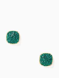 Clay Pave Small Square Studs