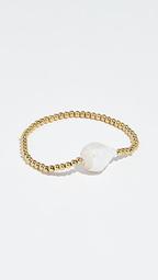 Single Keshi Cultured Pearl Bangle Bracelet