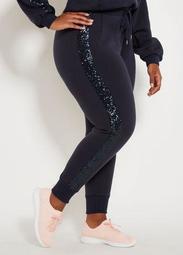 Sequin Panel Jogger