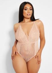 Lace And Mesh Bodysuit