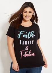 Family Faith Fabulous Graphic Tee