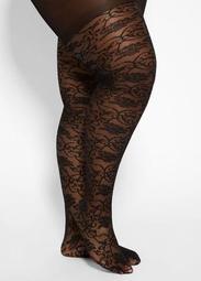 Floral Lace Footed Tight
