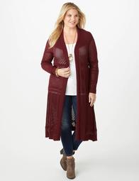 Plus Size Pointed Duster