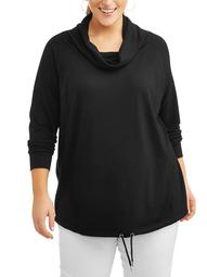 Women's Plus Cowl Neck Sweatshirt