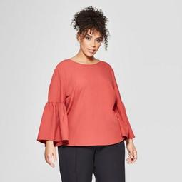 Women's Plus Size Long Lampshade Sleeve Top - Who What Wear™