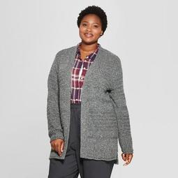 Women's Plus Size Textured Cardigan - Universal Thread™ Gray