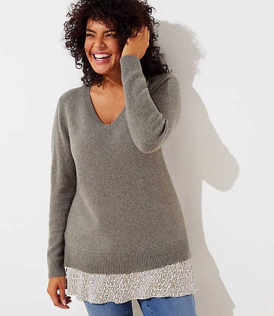 Loft mixed clearance media sweater