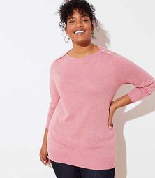 LOFT Plus Textured Tunic Sweater
