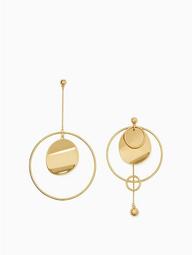 Gold Standard Asymmetrical Earrings