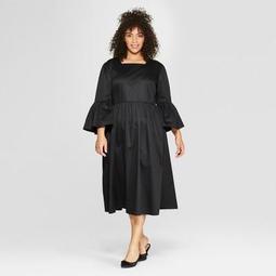 Women's Plus Size 3/4 Lampshade Sleeve Maxi Dress - Who What Wear™
