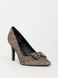 Circus by Sam Edelman Glitter Bow Pointed Heel (Wide Width)