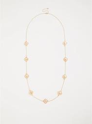 Rose Gold Blush Stone Necklace