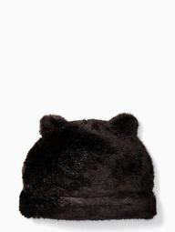 Faux Mink Hat With Ears