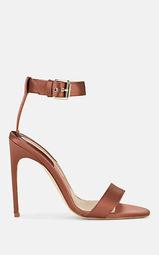 Babe Satin Ankle-Strap Sandals