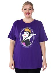 Women's Plus Size Wicked Queen T-Shirt Purple