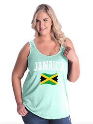 Jamaica Women Curvy Plus Size Tank Tops